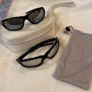 Sun & night glasses Italy design wraparound padded